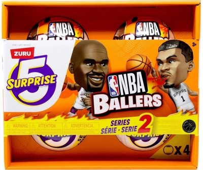 Zuru 5 SURPRISE NBA BALLERS - SERIES 2 - 4 PACK, gift for an NBA