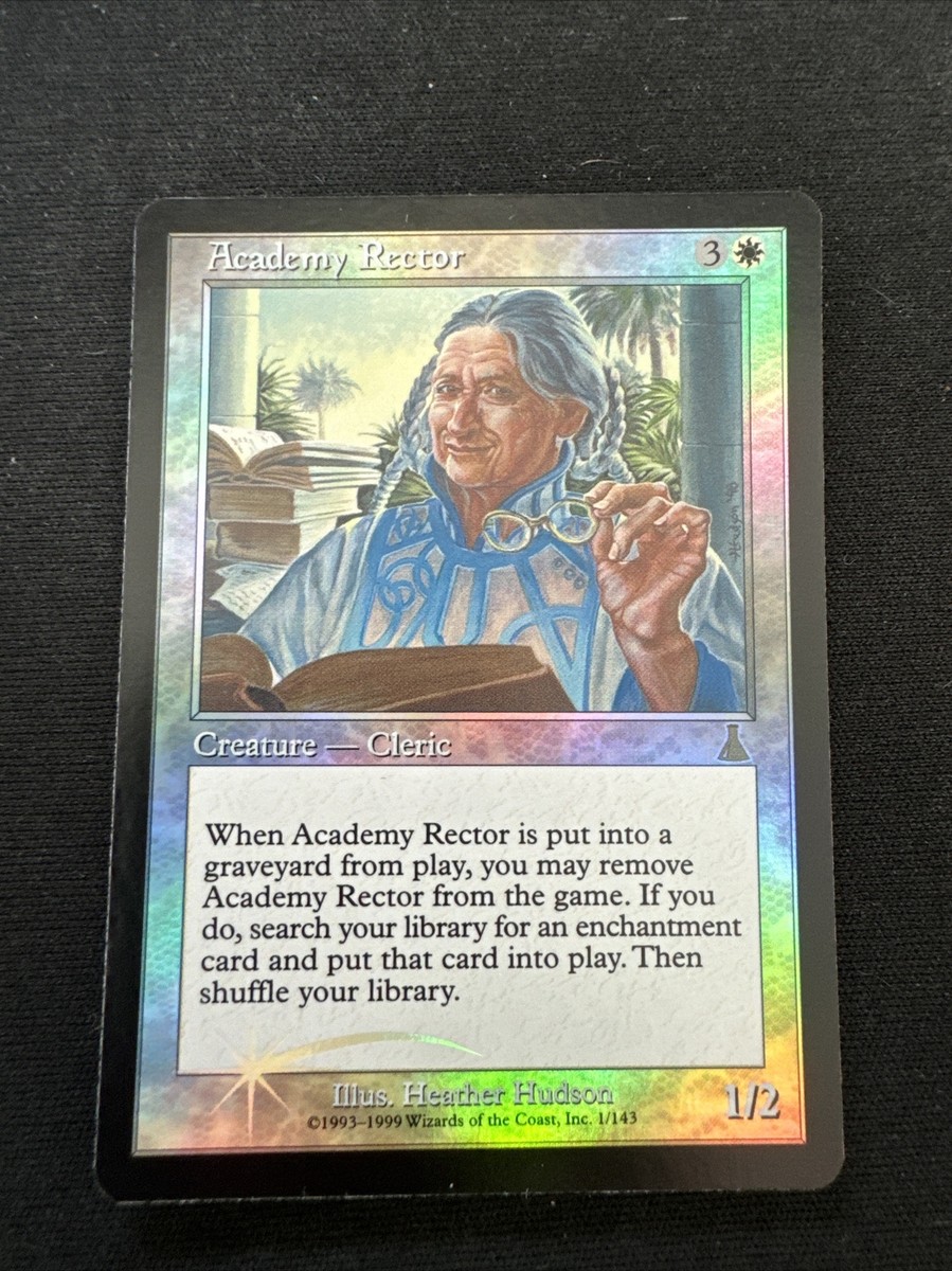 FOIL Academy Rector | MtG Magic Urza's Destiny | English | Near