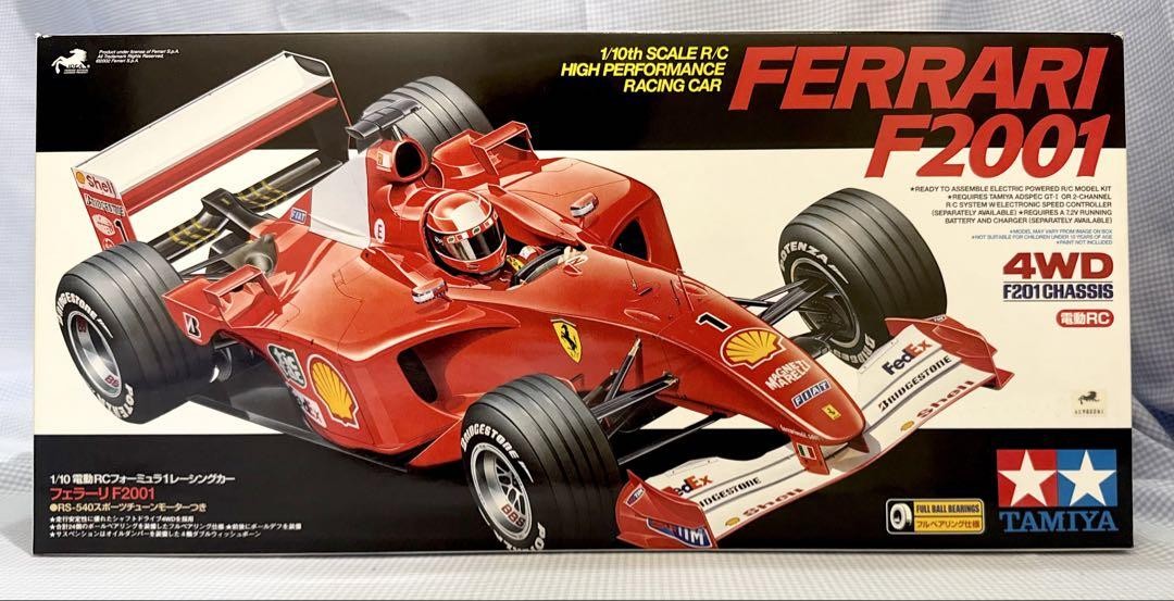 タミヤ☆Ferrari／フェラーリF2001 1/10スケール 4WD 1/10
