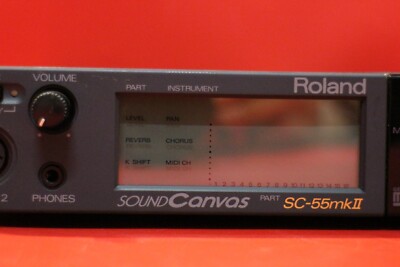 USED Roland SC-55 sc55 mkⅡSound Canvas Module Rack Synth MIDI