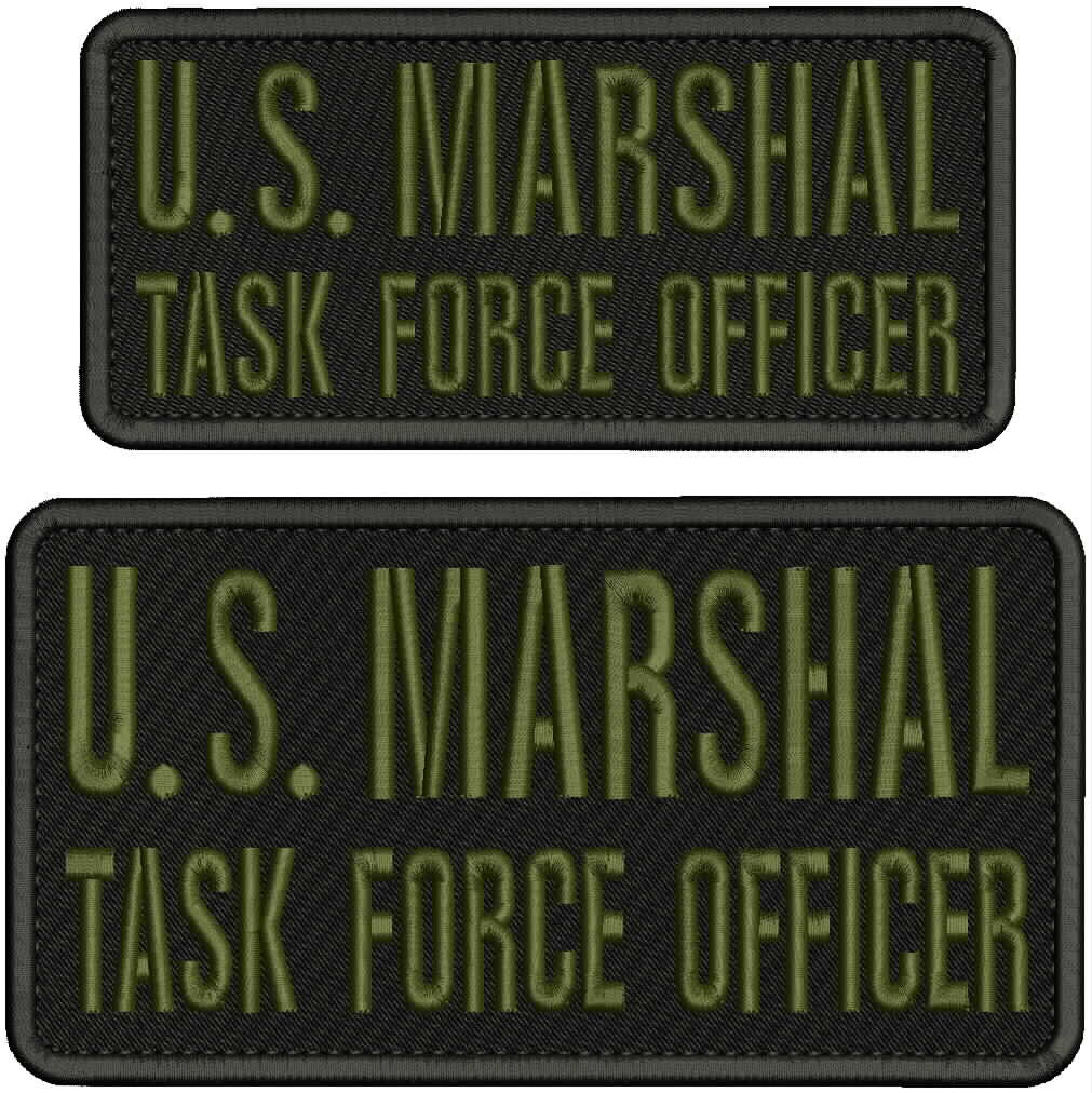 US MARSHAL PVC Patch パッチ TASK FORCE グリーン US MARSHAL PVC