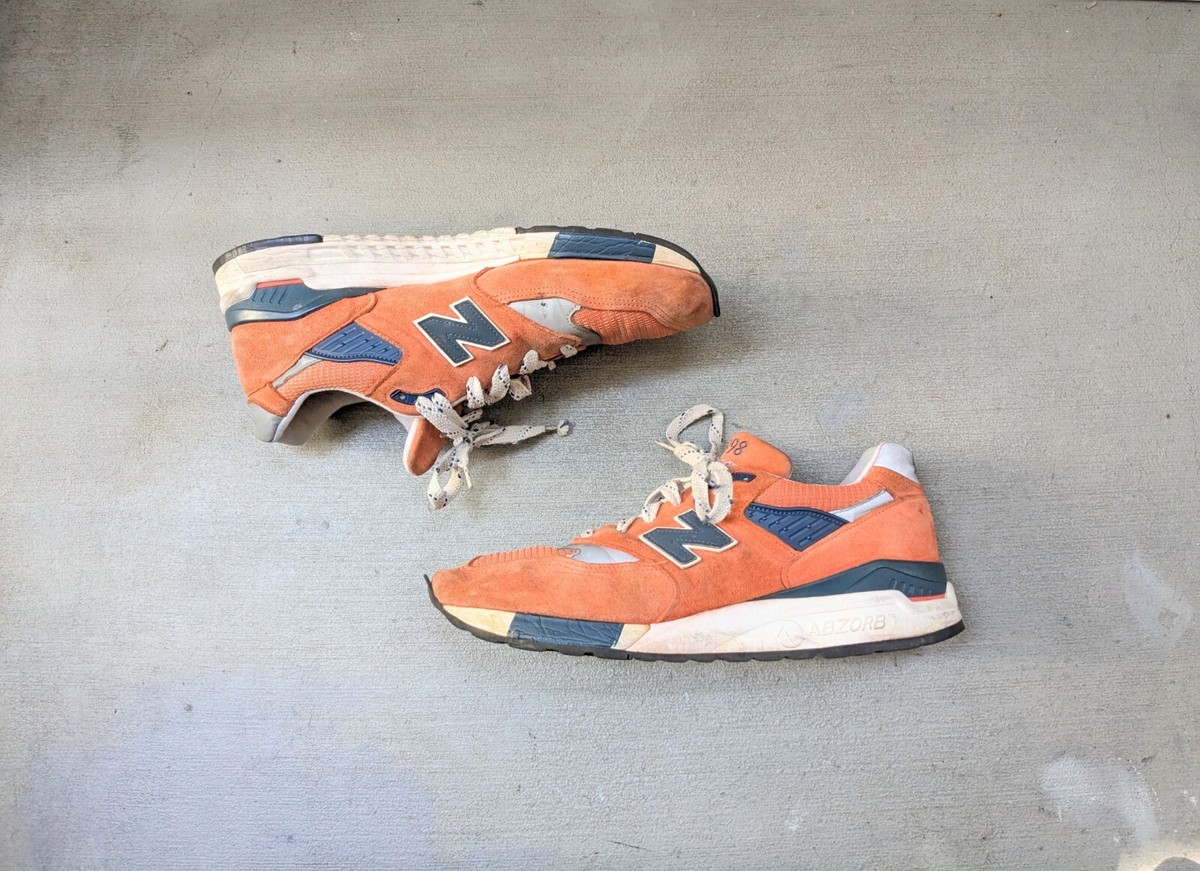 New Balance Mens 998 Abzorb Orange Navy Men 11.5 M998CTL Running