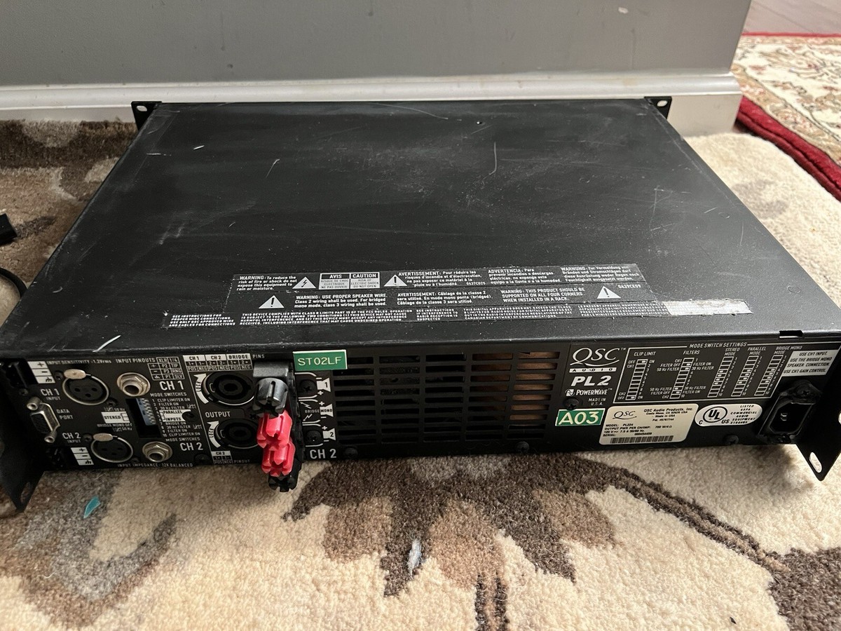 QSC PL224 PAアンプ 715W+715W/4Ω☆簡易検査品 QSC PL224 PAアンプ