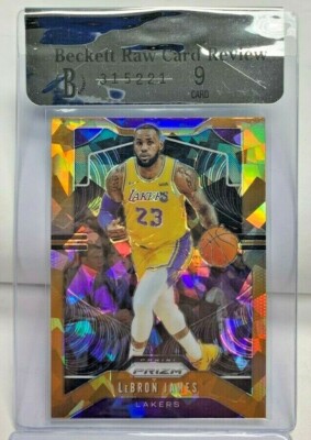 Lebron James 2019-20 Panini Prizm ORANGE ICE Prizm #129 SP BGS/RCR