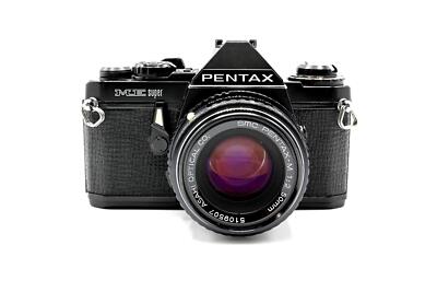 Pentax Black ME Super 35mm SLR Camera Kit w/ 50mm Lens - Very Good