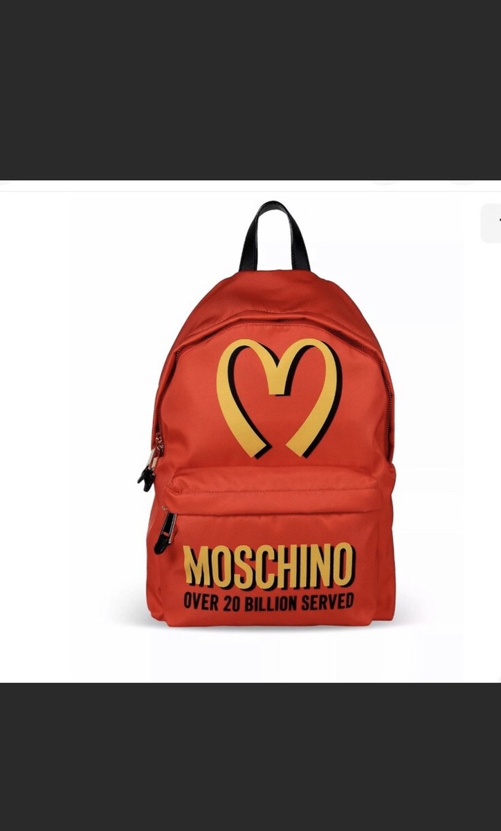 Moschino X McDonalds Jeremy Scott 20 Billion Served Backpack | eBay