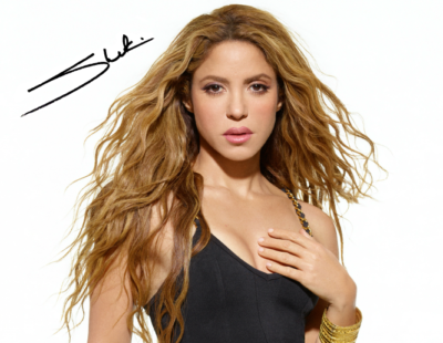 SHAKIRA SIGNED AUTOGRAPHED REPRINT 8X10 COLOR PHOTO PROMO TOUR