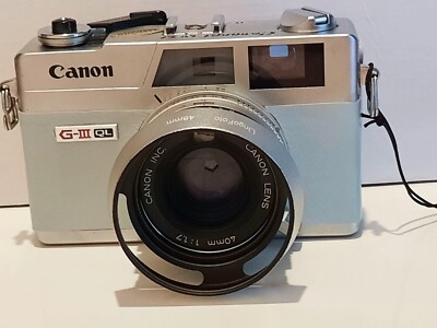 ☆美品・露出計作動済☆ Canonet QL17 G-iii シルバー #637 ☆美品