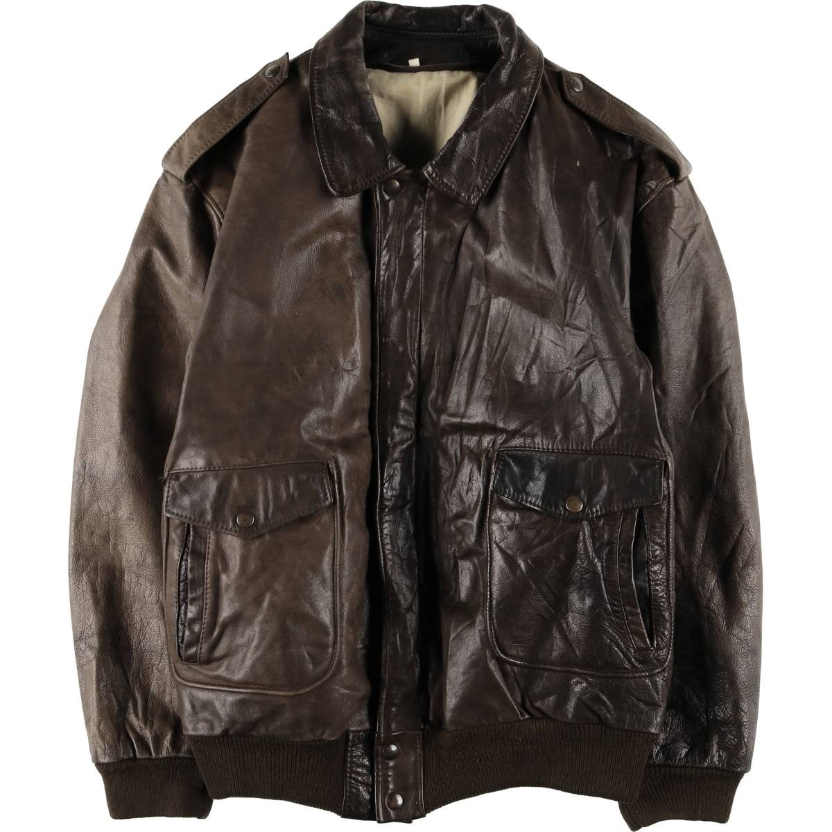 Vintage Erikson's Paris A-2 Leather Flight Jacket Made in France