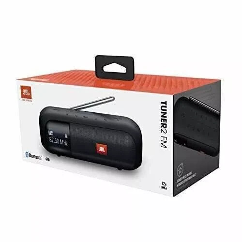 JBL TUNER 2 FM Portable FM Radio & Bluetooth Speaker Black