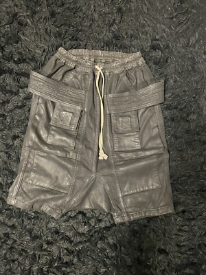 Rick Owens Creatch Cargo Shorts Waxed | eBay