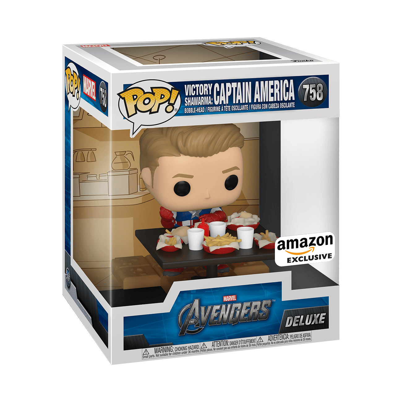 Buy Funko Pop! Deluxe: Marvel - Victory Shawarma: Captain America