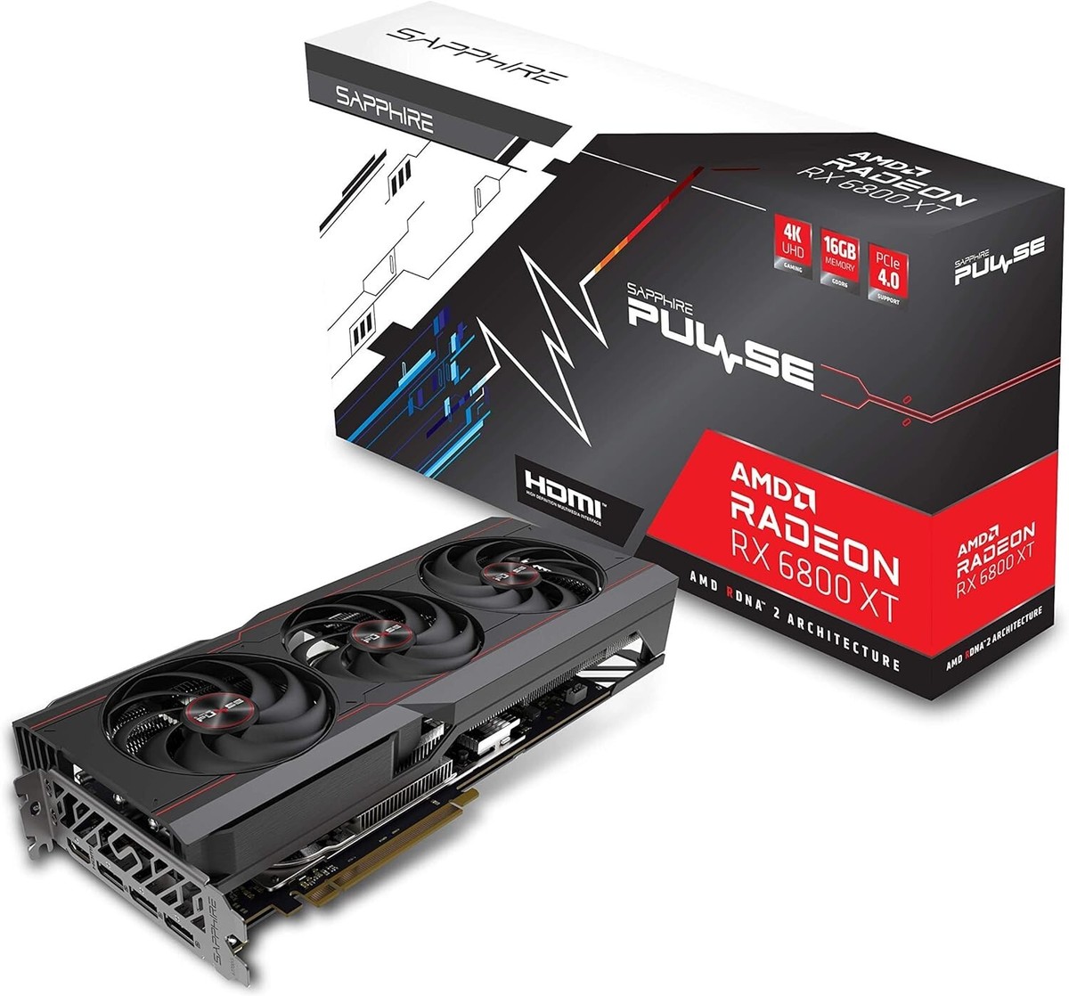 SAPPHIRE PULSE AMD Radeon RX 6800 XT Gaming Graphics Card 16GB