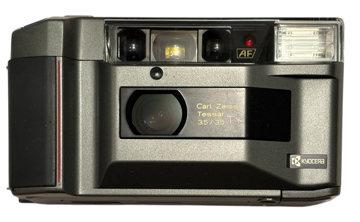 Kyocera TD Yashica T2 Zeiss 35mm F3.5 Tessar * Rare Grey Finished