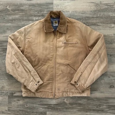 Vintage 70s 6BLJ Carhartt Detroit Blanket Lined Jacket Size 42 | eBay