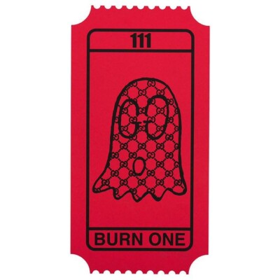 GUCCIGHOST Trevor Andrew BURN TICKET RED Signed Limited Edition