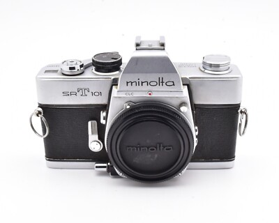 Minolta SRT 101 Silver 35mm SLR Film Camera Body with Body Cap