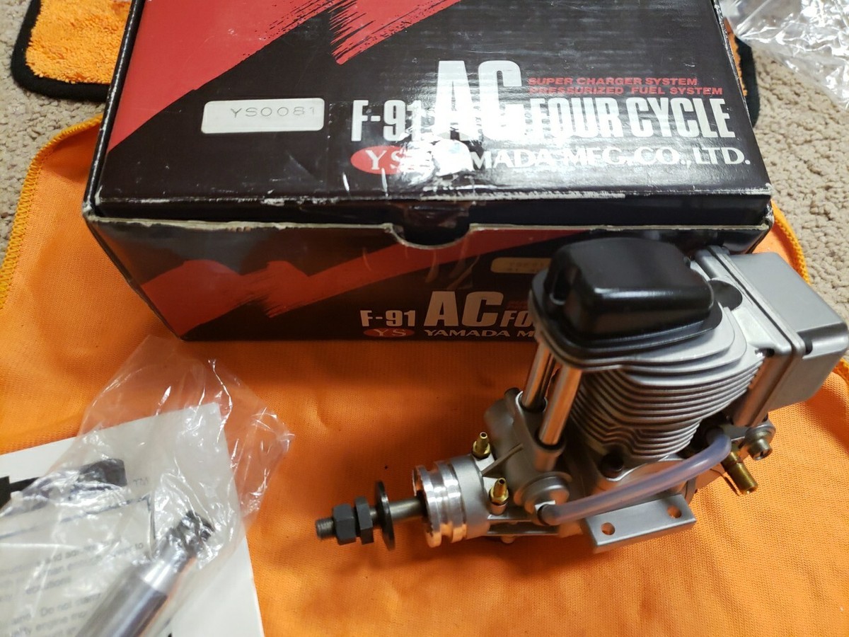 YS 91ST RCヘリコプター用エンジン赤ヘッド YS Engine- YS F-91 AC