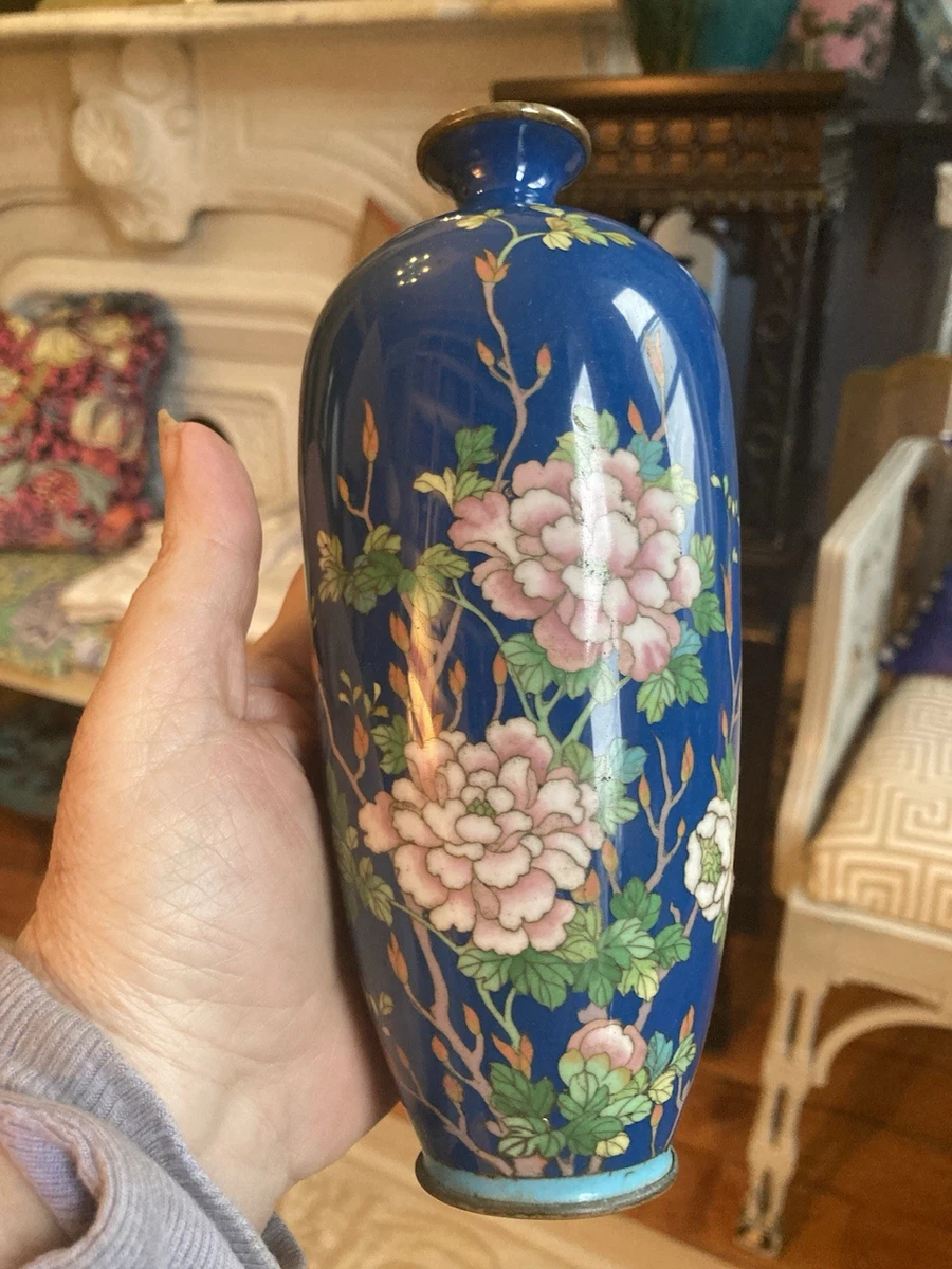 景泰蓝古董原始1850-1899 年日本花瓶| eBay