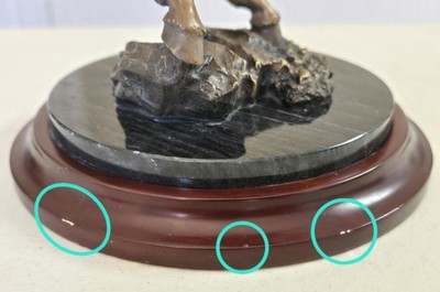 Franklin Mint Sky Chief Warrior of Thunder Bronze Sculpture - RF