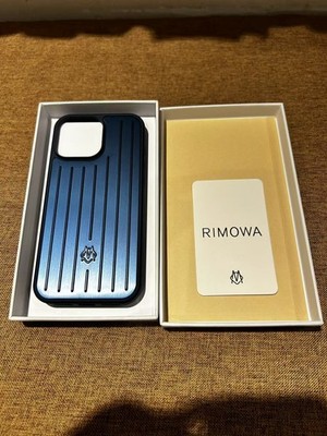 OEM Rimowa Iphone 16 Pro Max Blue Aluminum Phone Case NEW | eBay