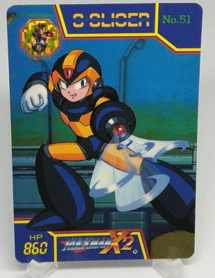 Mega Man X2 Rockman X2 Sonic Slicer Bandai Carddass No.51 Japanese