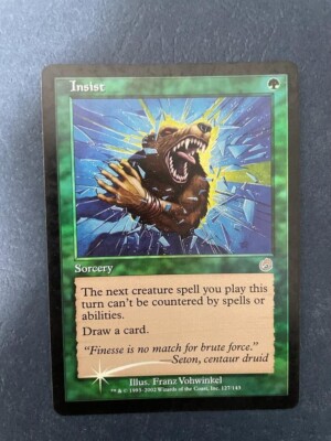 MTG FOIL TORMENT INSIST MAGIC THE GATHERING GREEN RARE SORCERY