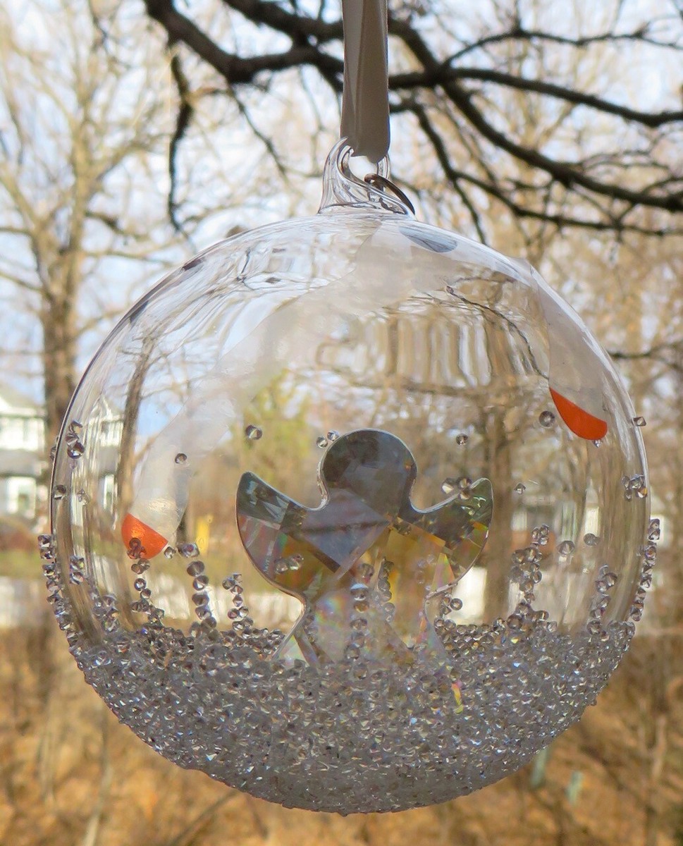 SWAROVSKI CHRISTMAS 2015 Annual Ball Ornament Angel Mint and NEW