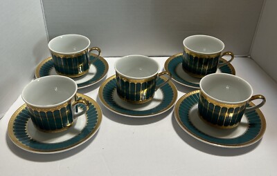 5 Set Leander 1946 “3” Cup & Saucer China De Boheme RGK & One