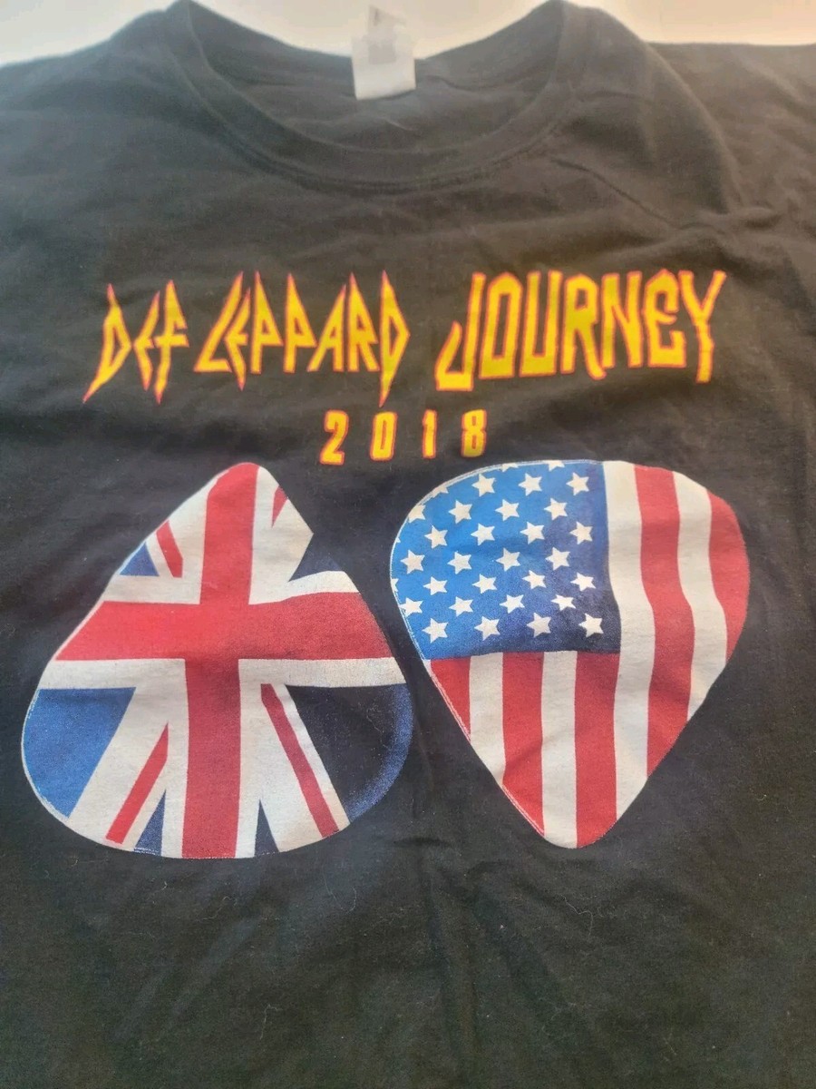 フェイド感Journey Def Leppard 2018 ツアーTシャツ フェイド感Journey