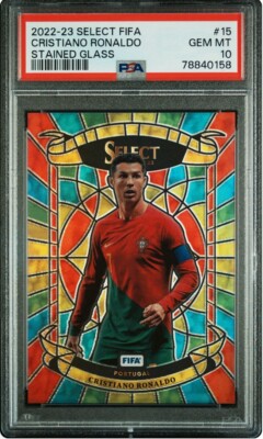 Cristiano Ronaldo - 2022-23 Select FIFA - Stained Glass PSA 10 | eBay