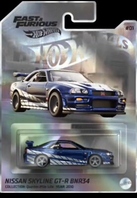 Hot Wheels NFTGarage Nissan Skyline R34 FAST & FURIOUS IN HAND