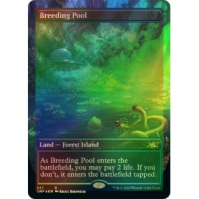 MTG 繁殖池 ギャラクシー foil MTG Breeding Pool (Borderless