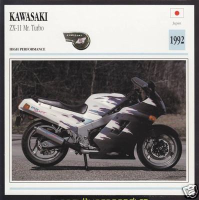 1992 Kawasaki ZX-11 Mr. Turbo 1100 1109cc Japan Motorcycle