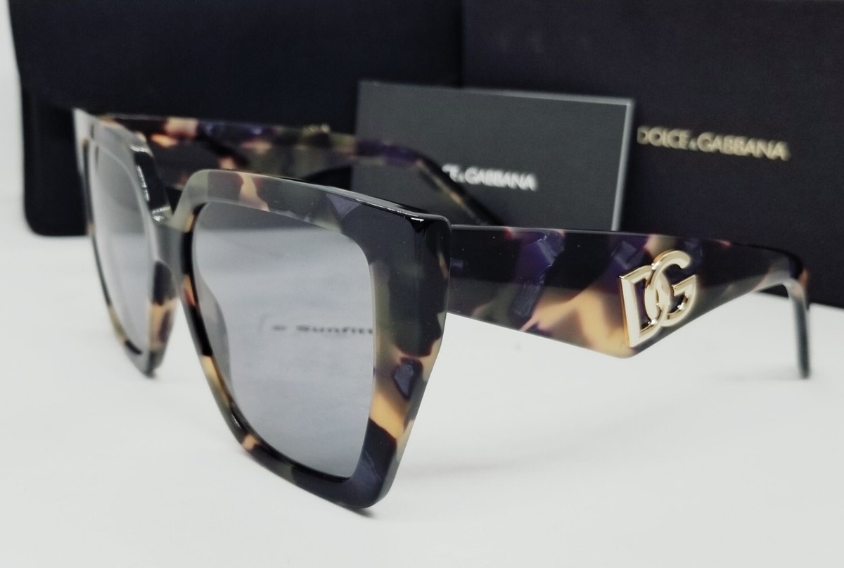 DOLCE & GABBANA blue pearl havana/grey DG4438 3439/1 55 sunglasses