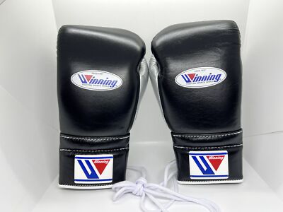 Winning Boxing Gloves CO-MS-400 12 oz Black Silver Professional
