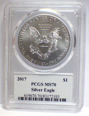 2017 PCGS MS 70 SILVER EAGLE $1 SILVER EAGLE | eBay