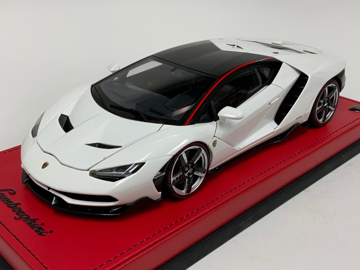 1/18 AutoArt Lamborghini Centenario Coupe Isis White 79111 Custom
