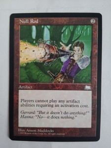 MTG 無のロッド Null Rod ウェザーライト 英語Null Rod 無のロッド WTH