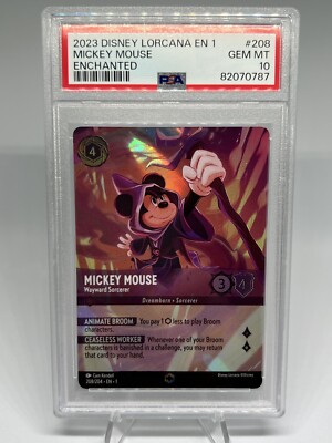 PSA10 Disney Lorcanaアルキメデス #208 7450 Disney Lorcana Mickey