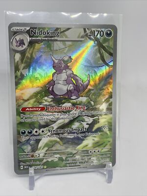 Nidoking illustration Rare 174/165 English Scarlet & Violet 151