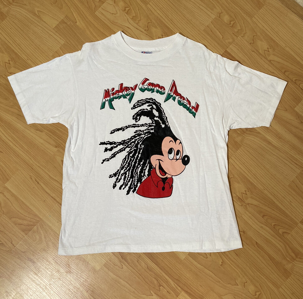 Vintage 80s Mickey Mouse “Gone Dread” Mens Sz XL Disney Hanes