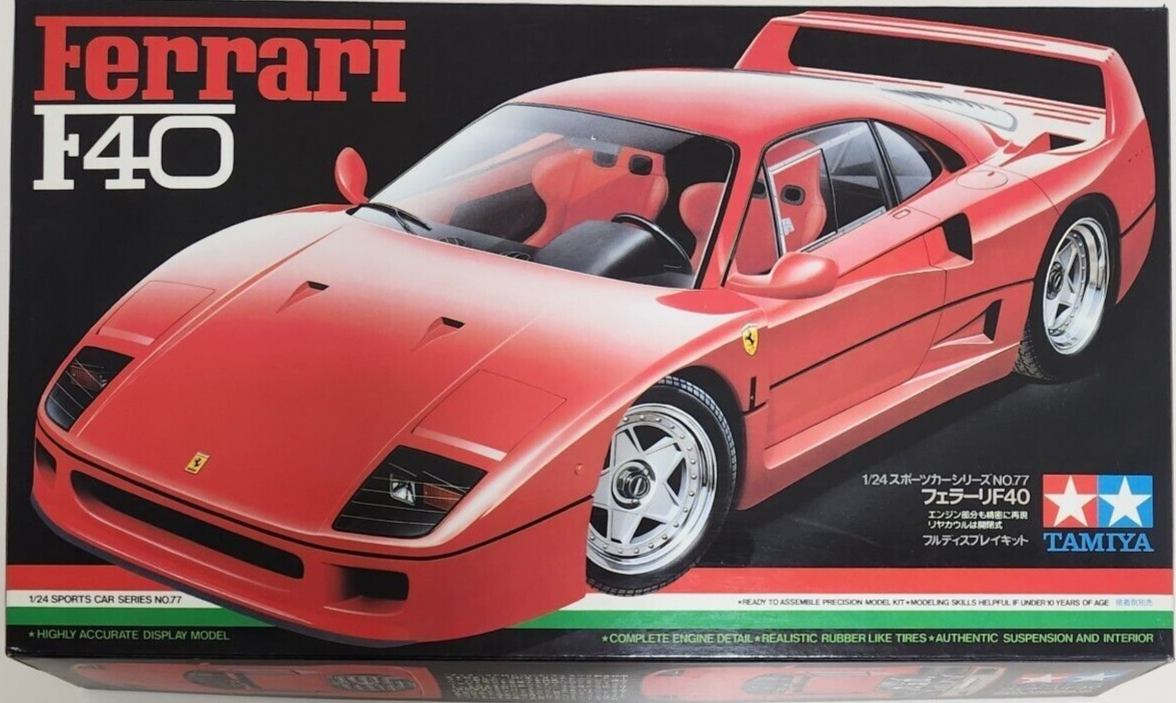 Tamiya 1/24 Ferrari F40 Sport Car Series no.77 Plastic model kit