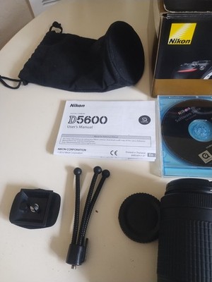 NIKON D5600 KIT AF-P DX 18-55 MM & 70-300 MM VR Lenses w/ Box