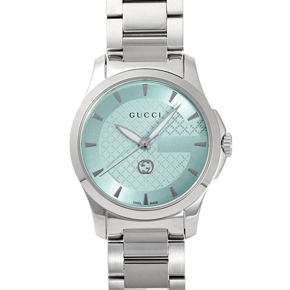 Gucci G-Timeless YA1265051 Light Blue Dial Stainless Steel Women's