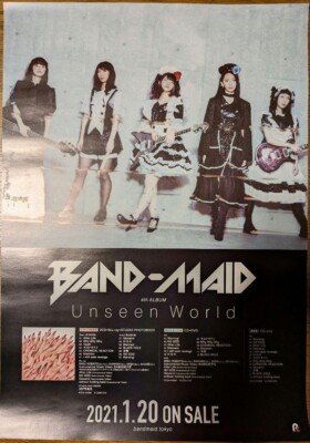 BAND-MAID バンドメイド SCOOOOOP 店頭告知ポスター 世界的人気の