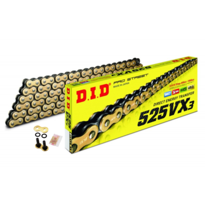 DID Gold HD X-Ring Motorcycle Chain 525VXGB 110 fits Kawasaki ZX