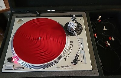 Vintage Gemini XL-500 II Turntables And Gemini Coffin Road Case