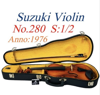 SUZUKI スズキ バイオリン No330 1/2 弓 ヴァイオリン 虎杢 SUZUKI