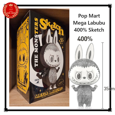 Pop Mart Mega Labubu 400% Sketch JAPAN Authentic Figure